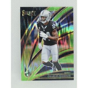 2025 Panini Select - Club Level Charles Woodson #250 Neon Green Shock Prizm /699